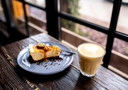 cake and coffee